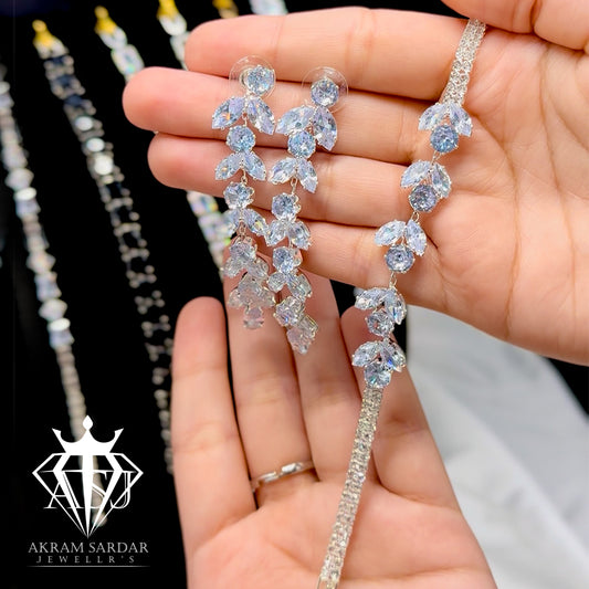 Digital Stone Bracelet & Earring