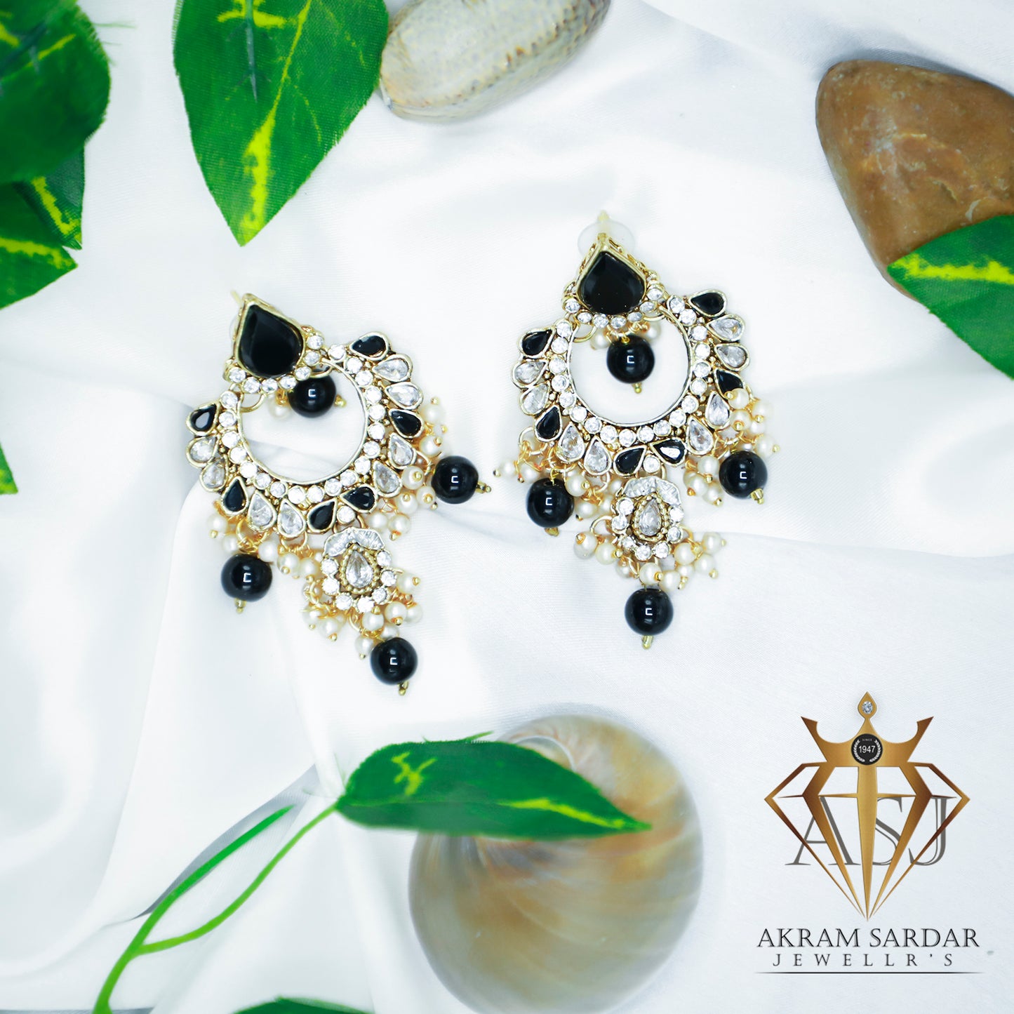 Noir Blush Baali Earrings