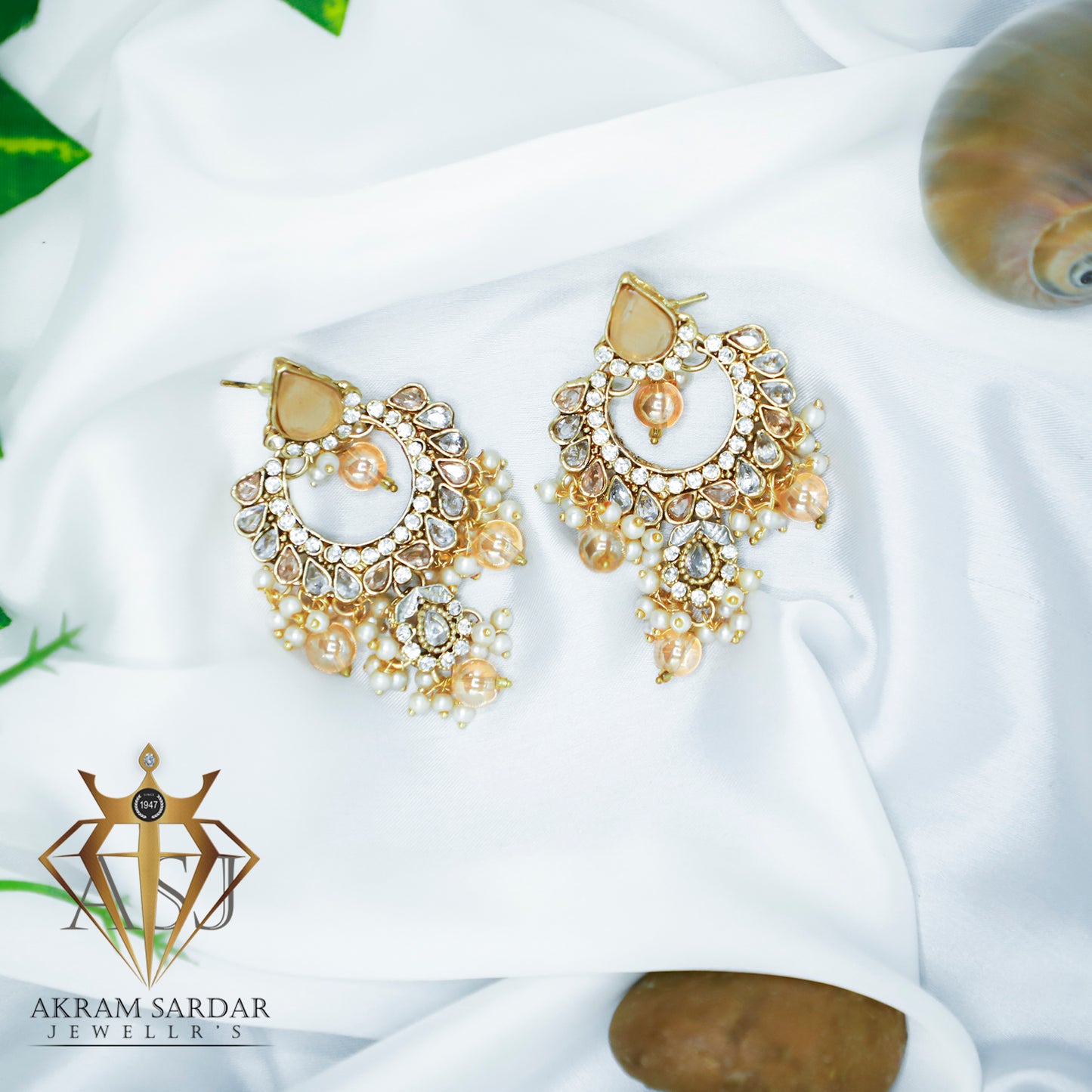 Noir Blush Baali Earrings