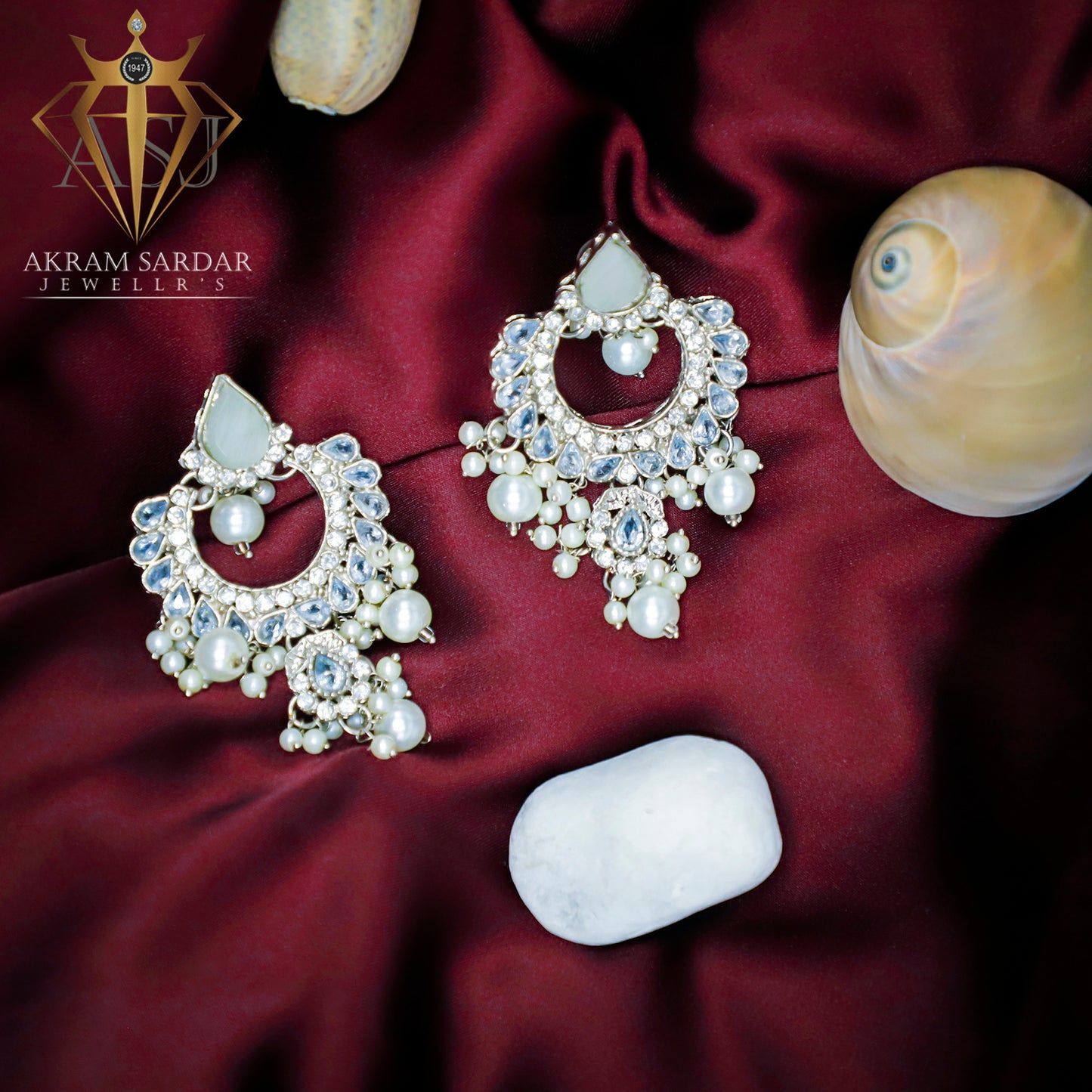 Noir Blush Baali Earrings