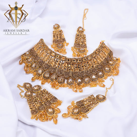 Regal Bridal Set – Red | Silver | Golden