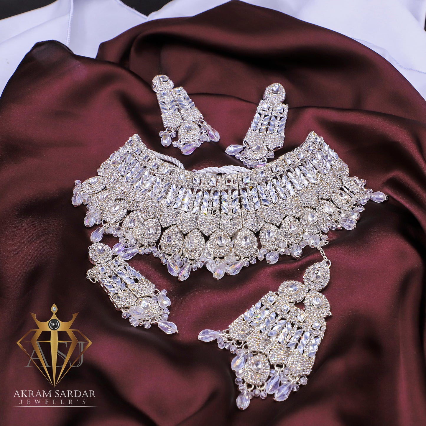 Regal Bridal Set – Red | Silver | Golden