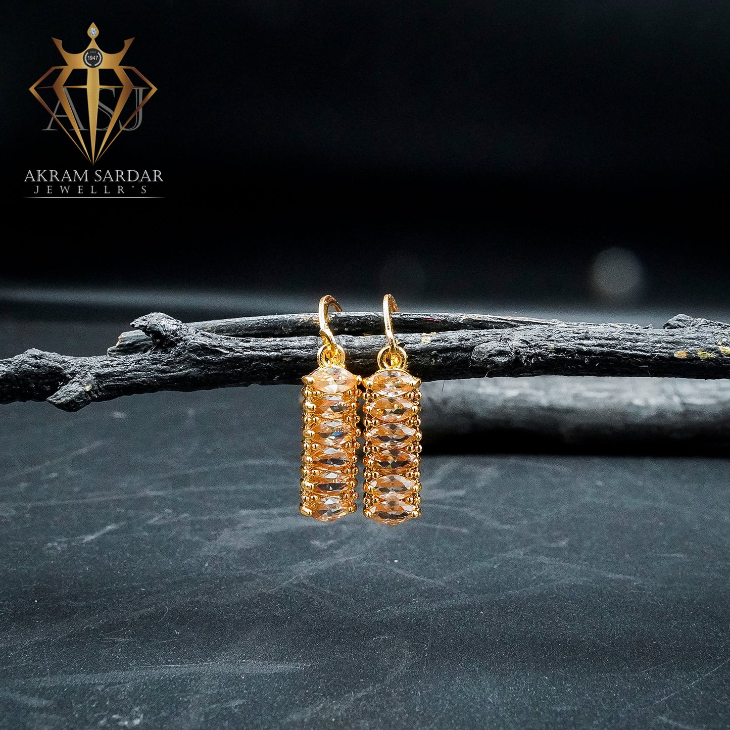 Stone Stack Earrings