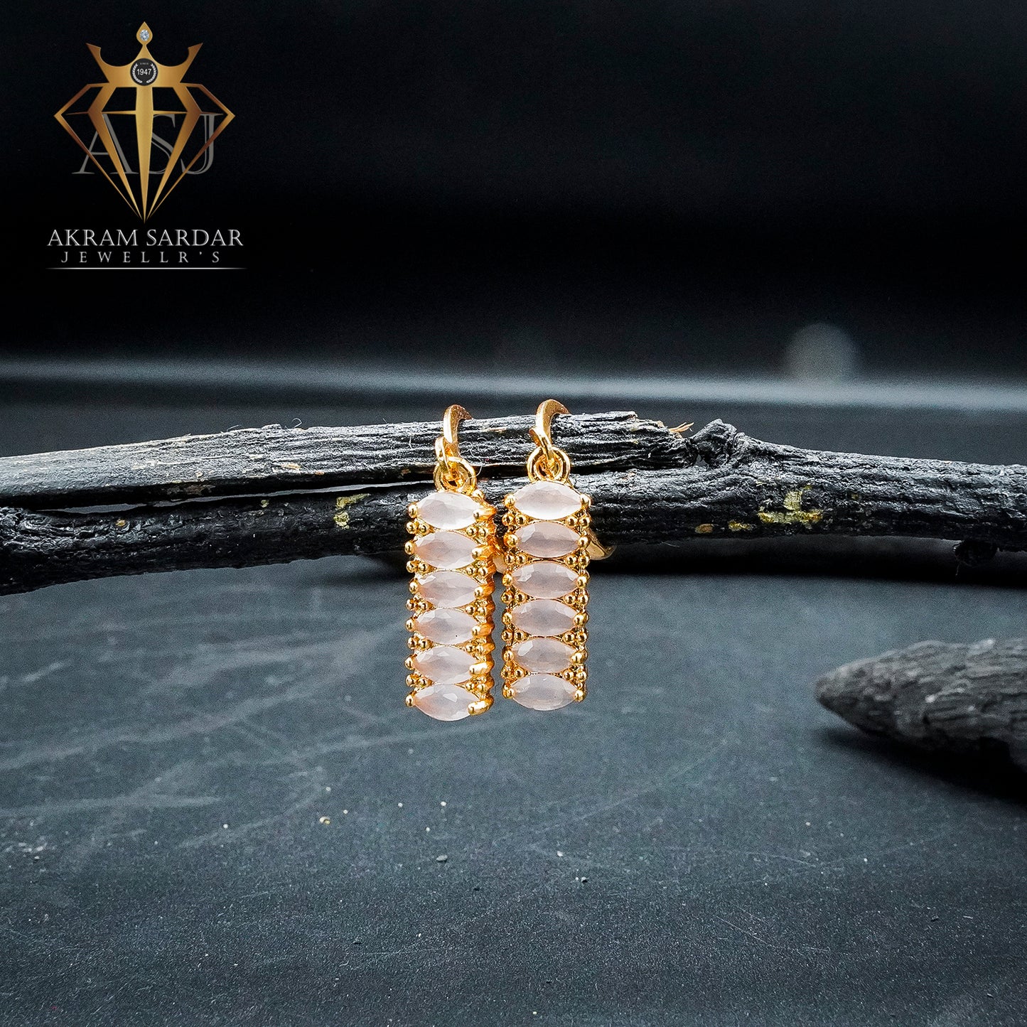 Stone Stack Earrings