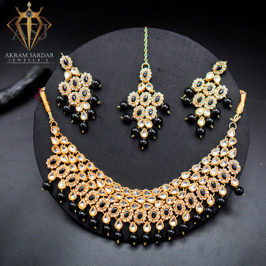 Sheesh Kundan Necklace Set – Mirror the Grace of Royalty