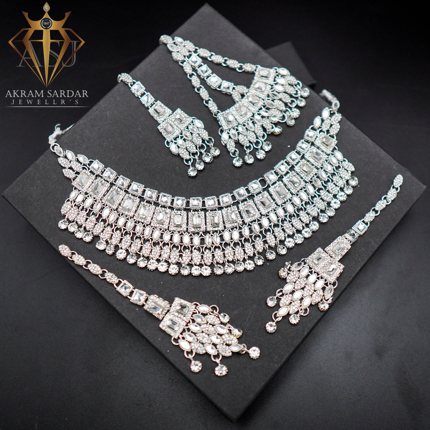 Roha Zircon Kundan Bridal Set