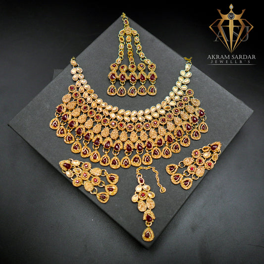 Rajwari Indian Bridal Kundan Set – Royal Heritage, Eternal Grace