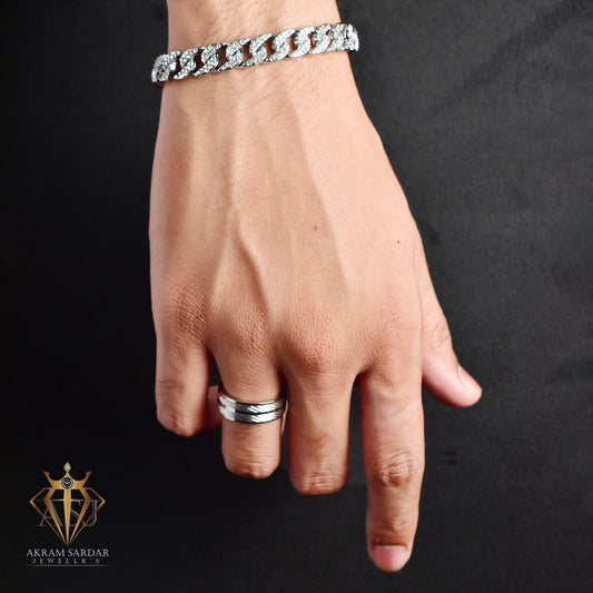 Sparkles Iced Diamond Cuban Bracelet