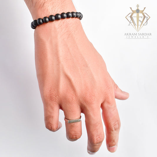 Natural Beads Black Mate