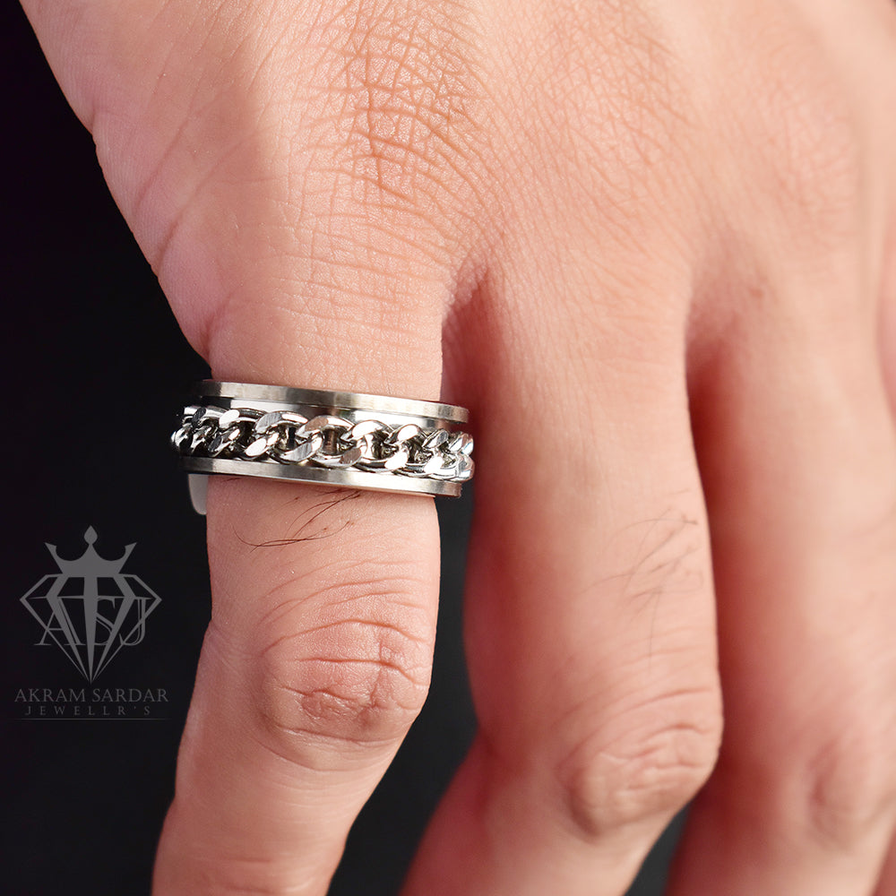 Silver Chain Ring