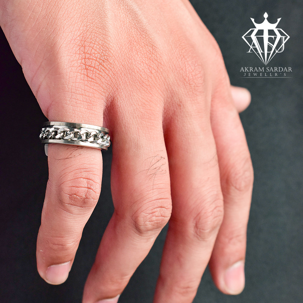 Silver Chain Ring