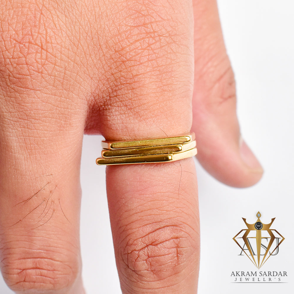 Unisex Step Ring