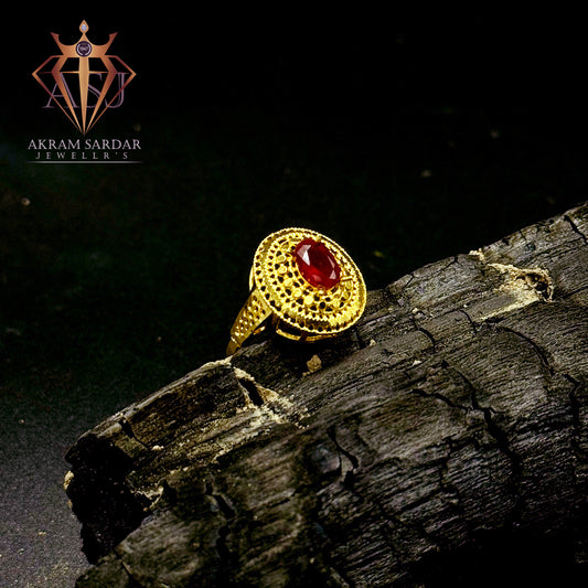 Gold plated ring-8809