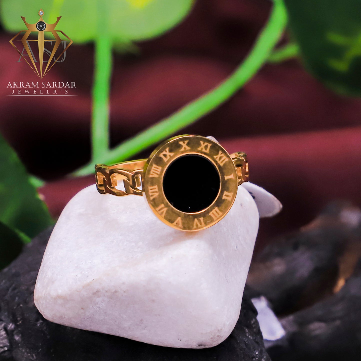 Golden Eclipse Ring