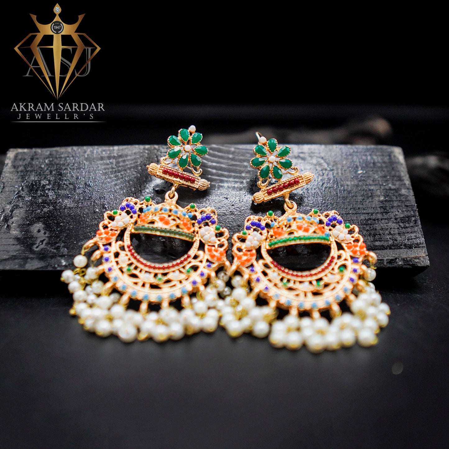 Chaandriya Umbrella Earrings Multi Colors