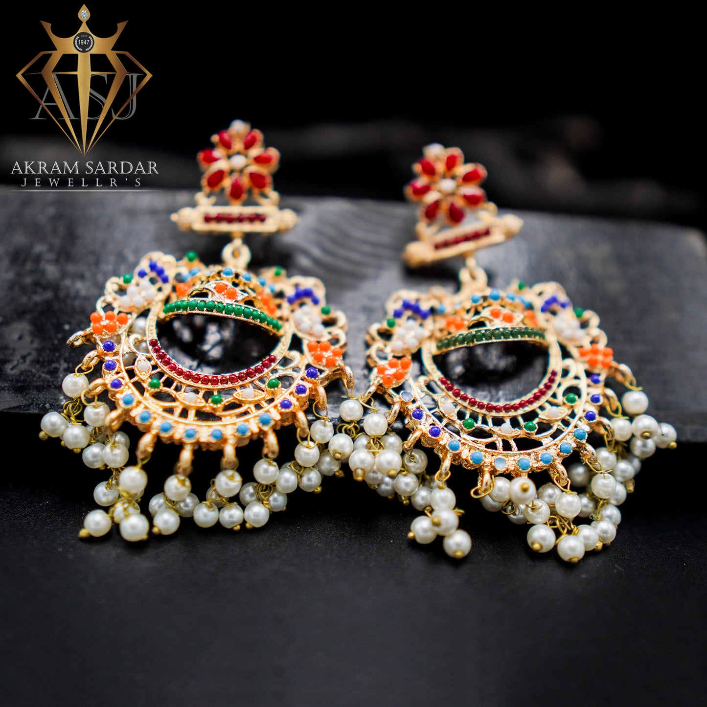 Chaandriya Umbrella Earrings Multi Colors