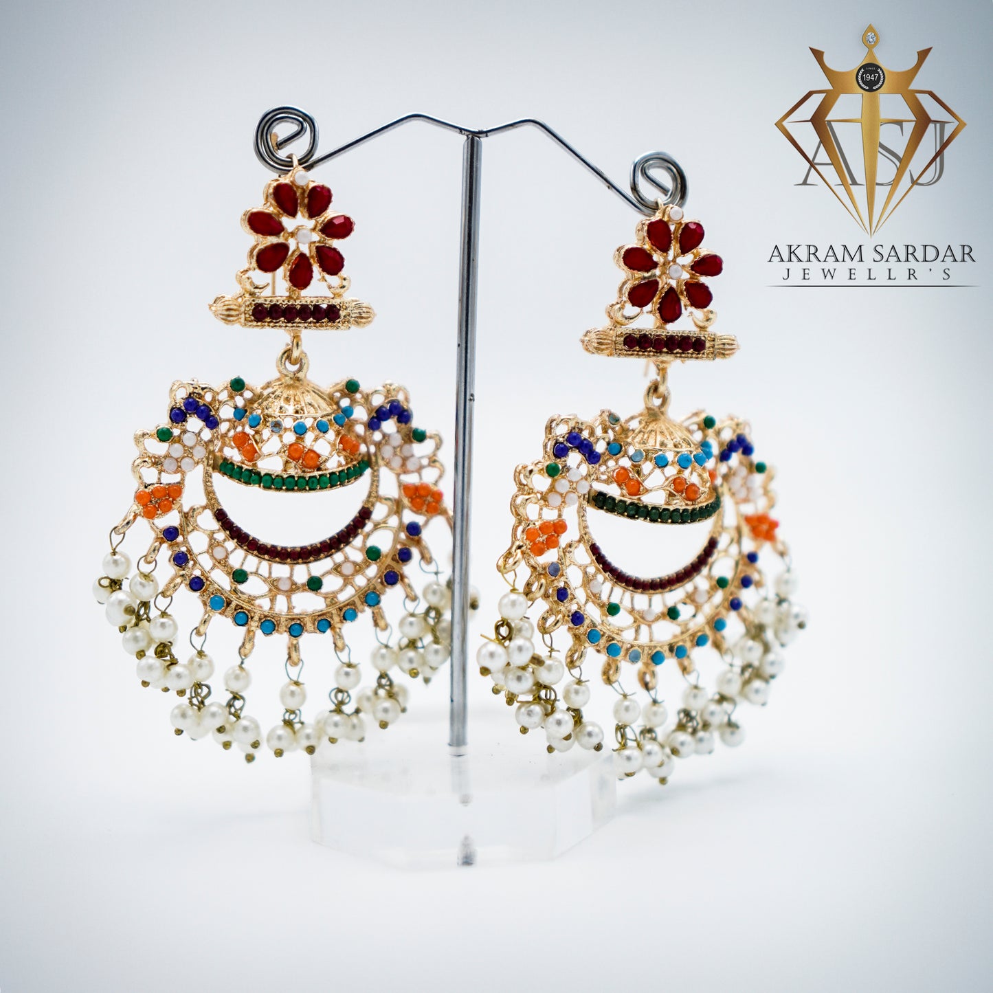 Chaandriya Umbrella Earrings Multi Colors