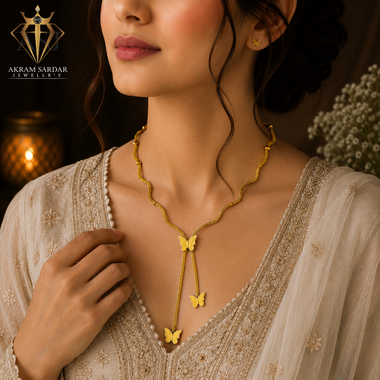 Pure Elegance Butterfly Pendant