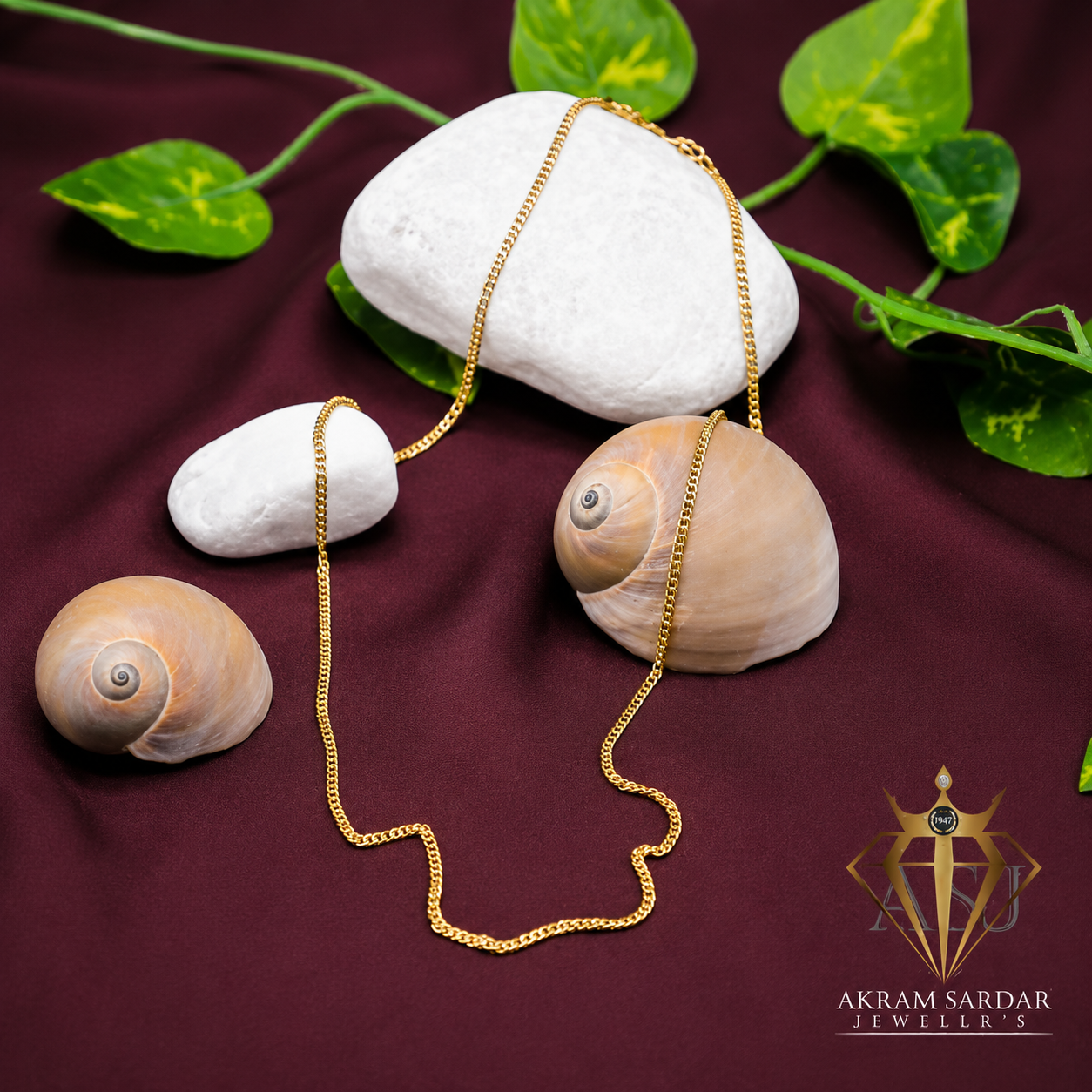 Tariqa Gold Plated Rope Chain – Bold and Timeless Luxury