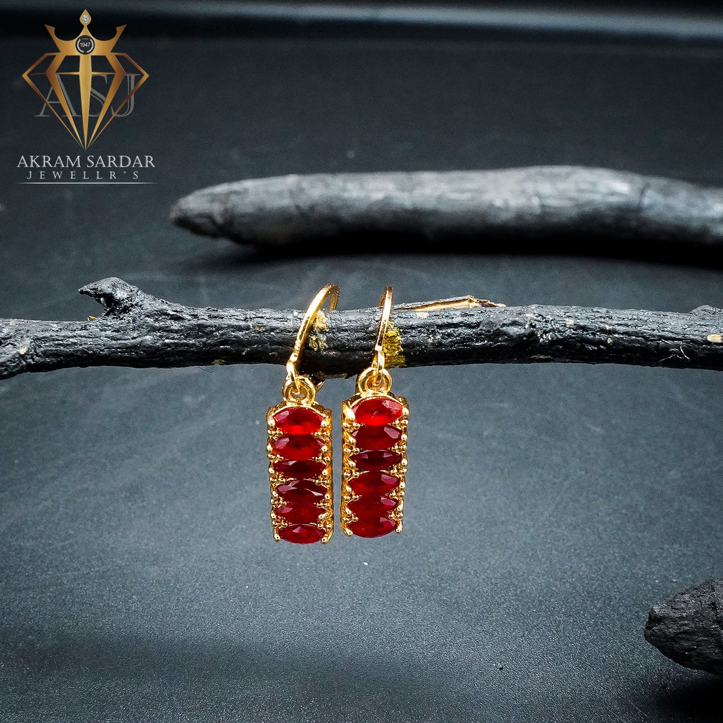 Stone Stack Earrings