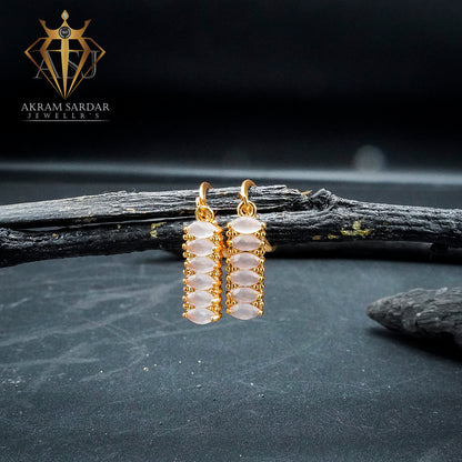 Stone Stack Earrings