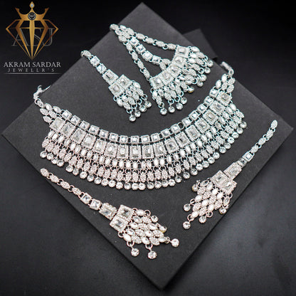Roha Zircon Kundan Bridal Set