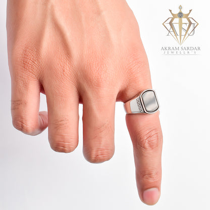 Versace Style Stainless Steel Ring