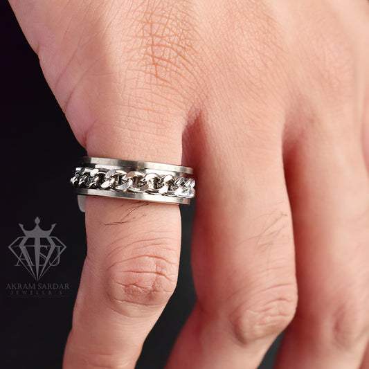 Silver Chain Ring