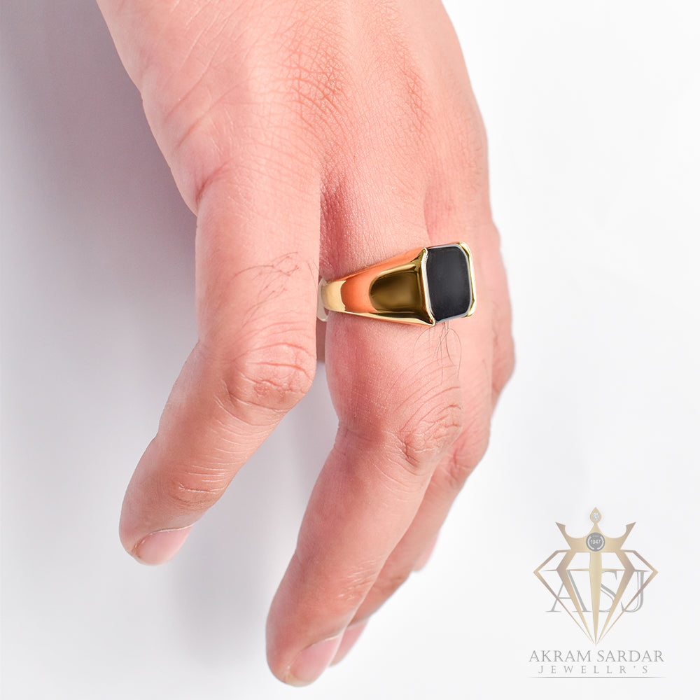 Black Agate Black Stone [Golden]