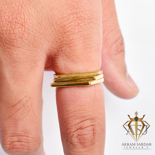 Unisex Step Ring