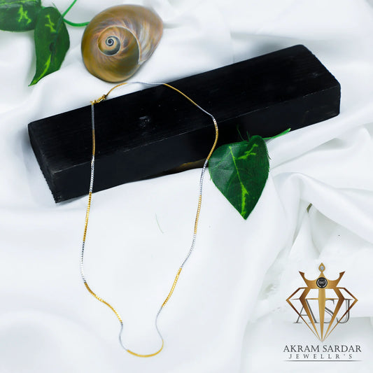 Zehra Dual-Tone Gold and Silver Necklace for Women