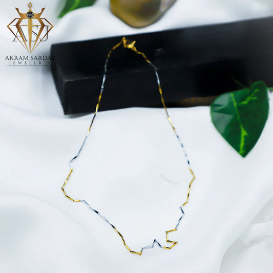 Meher Textured Gold Neck Chain – A Touch of Tradition with Modern Grace