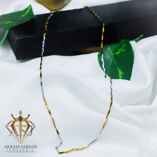 Rangoli Multi-Tone Chain – Colorful Elegance in Every Link