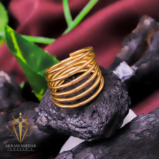 Golden Coil - Ring