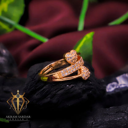 Twin Hearts Ring