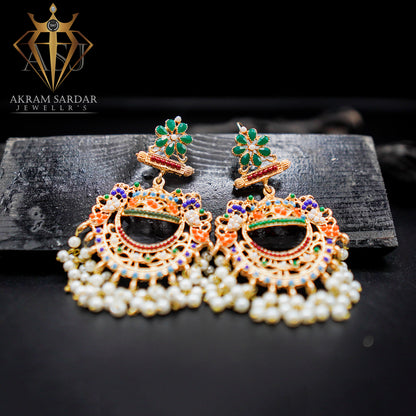 Chaandriya Umbrella Earrings Multi Colors