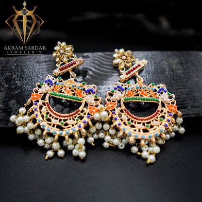 Chaandriya Umbrella Earrings Multi Colors