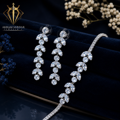 Digital Stone Bracelet & Earring