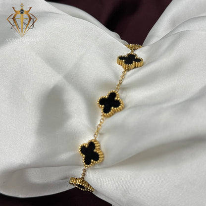 Black Clover Charms Bracelet
