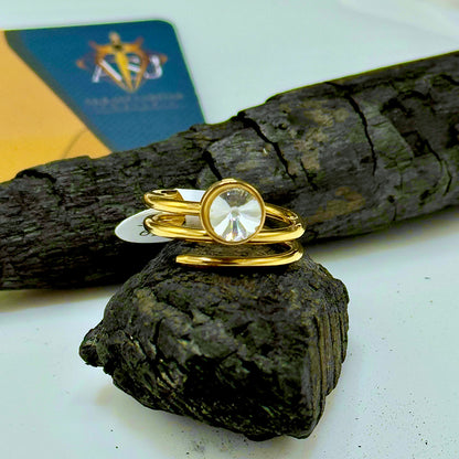 Veyona Digital Stone Ring