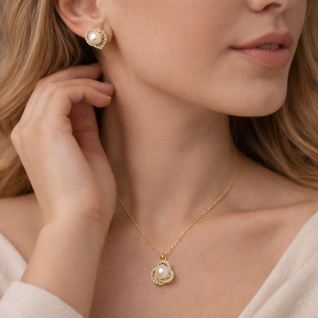 Noor-e-Pearl Pendant Set